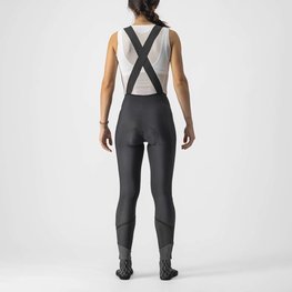 CASTELLI pantalones largos con tirantes - VELOCISSIMA DT LADY - negro