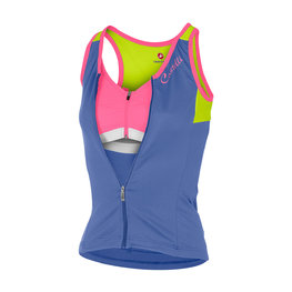 CASTELLI maillot sin mangas - SOLARE LADY - verde/azul
