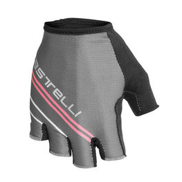 CASTELLI guantes de dedos cortos - DOLCISSIMA W LADY - gris/rosa