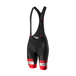 CASTELLI pantalones cortos de tirantes - COMPETIZIONE - rojo/negro