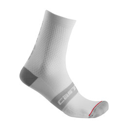 CASTELLI calcetines clásicos - SUPERLEGGERA 12 - blanco/gris