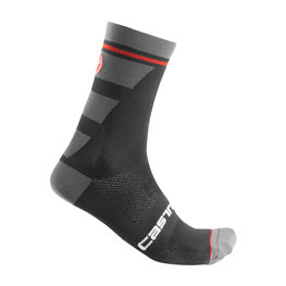 CASTELLI calcetines clásicos - TROFEO 15 - gris/negro