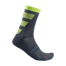 CASTELLI calcetines clásicos - TROFEO 15 - gris/azul/verde claro