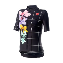CASTELLI jersey de manga corta - FIORITA LADY - negro