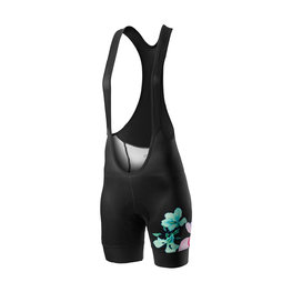 CASTELLI pantalones cortos de tirantes - FIORITA LADY - negro