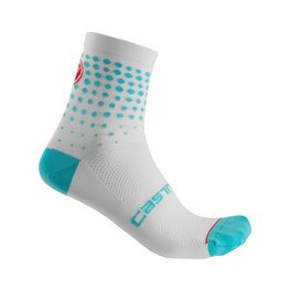 CASTELLI calcetines clásicos - PUNTINI LADY - azul claro/blanco