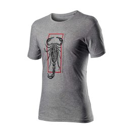 CASTELLI Camiseta de manga corta - LOGO - gris