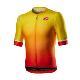 CASTELLI jersey de manga corta - AERO RACE 6.0 - rojo/amarillo