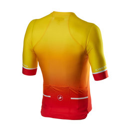 CASTELLI jersey de manga corta - AERO RACE 6.0 - rojo/amarillo