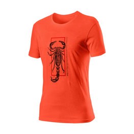 CASTELLI Camiseta de manga corta - LOGO - naranja