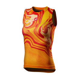 CASTELLI camiseta sin mangas - PRO MESH W LADY - amarillo/naranja