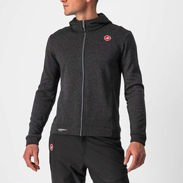 CASTELLI sudadera - MILANO FZ FLEECE - negro
