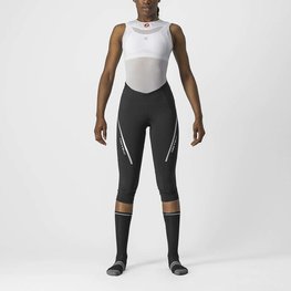 CASTELLI Pantalón 3/4 sin tirantes - VELOCISSIMA 3 LADY - negro/plateado
