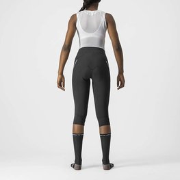 CASTELLI Pantalón 3/4 sin tirantes - VELOCISSIMA 3 LADY - negro/plateado