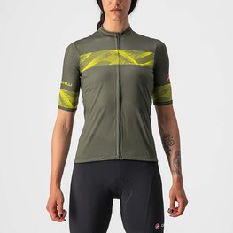 CASTELLI jersey de manga corta - FENICE LADY - amarillo/verde