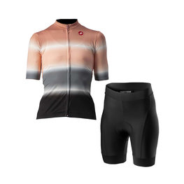 CASTELLI maillot corto y pantalón corto - DOLCE LADY - rosa/gris/negro