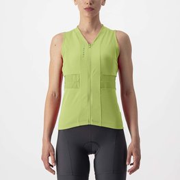 CASTELLI maillot sin mangas - ANIMA 4 LADY - verde claro