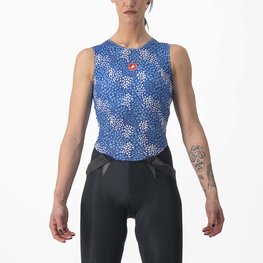 CASTELLI camiseta sin mangas - PRO MESH 4 W LADY - azul