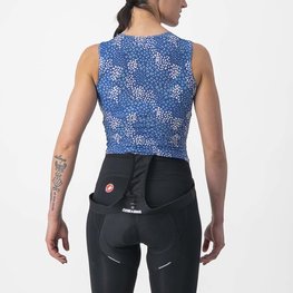 CASTELLI camiseta sin mangas - PRO MESH 4 W LADY - azul