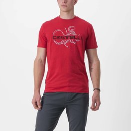 CASTELLI Camiseta de manga corta - FINALE - rojo
