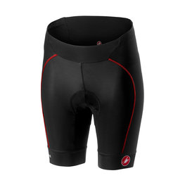 CASTELLI pantalones cortos sin tirantes - VELOCISSIMA LADY - negro/rojo
