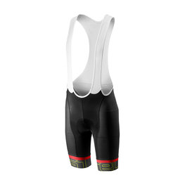 CASTELLI pantalones cortos de tirantes - VOLO  - amarillo/rojo/negro