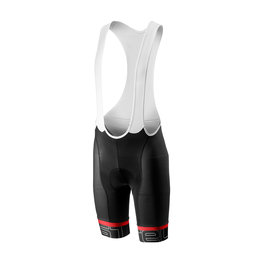 CASTELLI pantalones cortos de tirantes - VOLO - blanco/negro