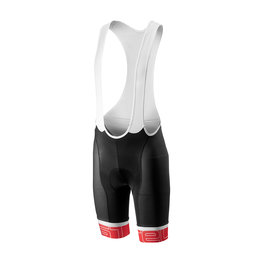 CASTELLI pantalones cortos de tirantes - VOLO - negro/rojo