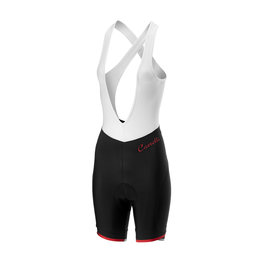 CASTELLI pantalones cortos de tirantes - VISTA LADY - blanco/negro