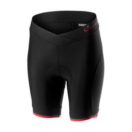 CASTELLI pantalones cortos sin tirantes - VISTA LADY - rojo/negro