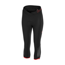 CASTELLI Pantalón 3/4 sin tirantes - VISTA LADY - rojo/negro