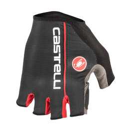 CASTELLI guantes de dedos cortos - CIRCUITO - negro/rojo