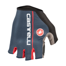 CASTELLI guantes de dedos cortos - CIRCUITO - naranja/azul
