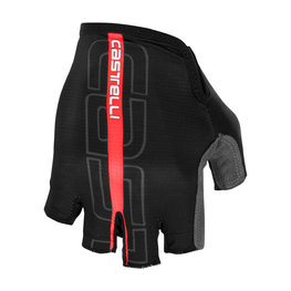 CASTELLI guantes de dedos cortos - TEMPO - rojo/negro