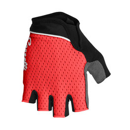 CASTELLI guantes de dedos cortos - ROUBAIX W GEL LADY - rojo/negro