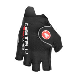 CASTELLI guantes de dedos cortos - ROSSO CORSA PRO - negro
