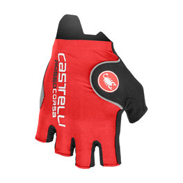 CASTELLI guantes de dedos cortos - ROSSO CORSA PRO - rojo