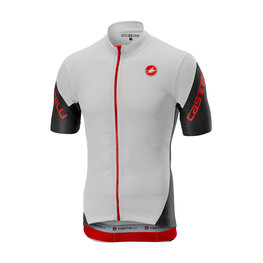 CASTELLI jersey de manga corta - ENTRATA 3.0 - blanco/rojo