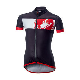 CASTELLI jersey de manga corta - FUTURE RACER KIDS - negro/rojo