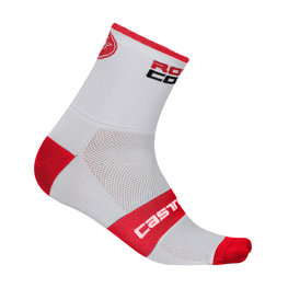 CASTELLI calcetines clásicos - ROSSO CORSA 9 - blanco/rojo