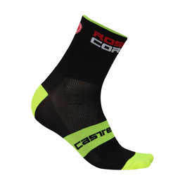 CASTELLI calcetines clásicos - ROSSO CORSA 9 - negro/amarillo