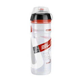 botella de agua - SUPERCORSA MTB 750 m - rojo/transparente