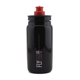 botella de agua - FLY 550 ml  - negro/rojo