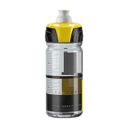 botella de agua - CRYSTAL OMBRA 550 ml - negro/amarillo/transparente