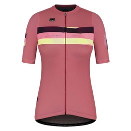 GOBIK jersey de manga corta - STARK LADY - granate/rosa/amarillo