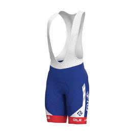 ALÉ pantalones cortos de tirantes - GROUPAMA FDJ 2018 - azul