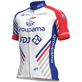 ALÉ jersey de manga corta - GROUPAMA FDJ 2018 - blanco/azul/rojo