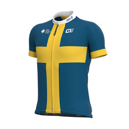 ALÉ jersey de manga corta - GROUPAMA FDJ 2020 - amarillo/azul