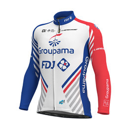 ALÉ maillot de invierno de manga larga - GROUPAMA FDJ 19 WNT - rojo/azul/blanco