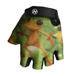 HAVEN guantes de dedos cortos - DREAM KIDS - negro/naranja/verde
